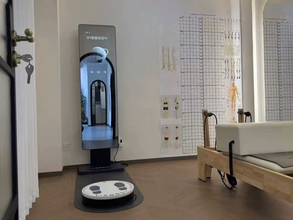Serenity Pilates Studio mit Visbody-Scanner